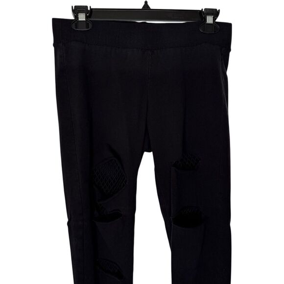 |EUC| TORRID Full Length Signature Waist Split Fishnet Inset Legging - Picture 3 of 6